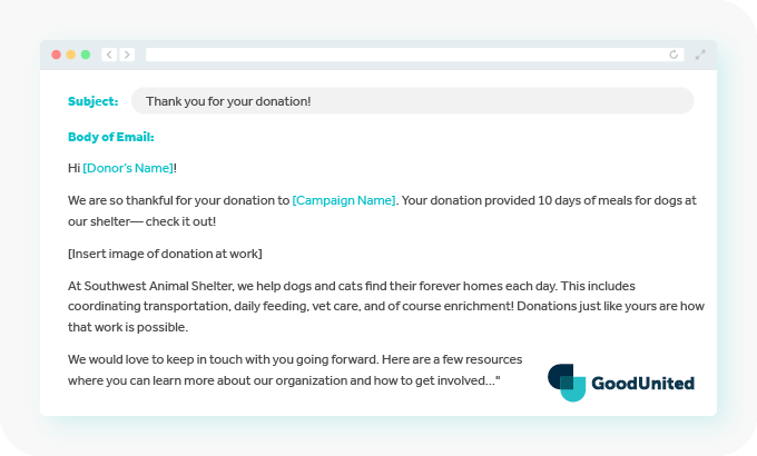 email box with template email being crafted