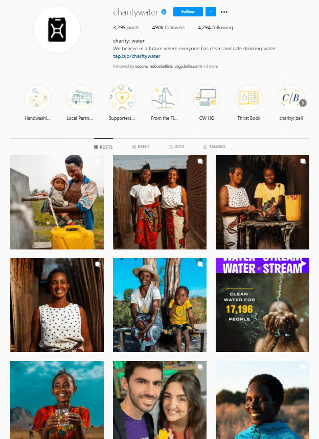 instagram grid of images